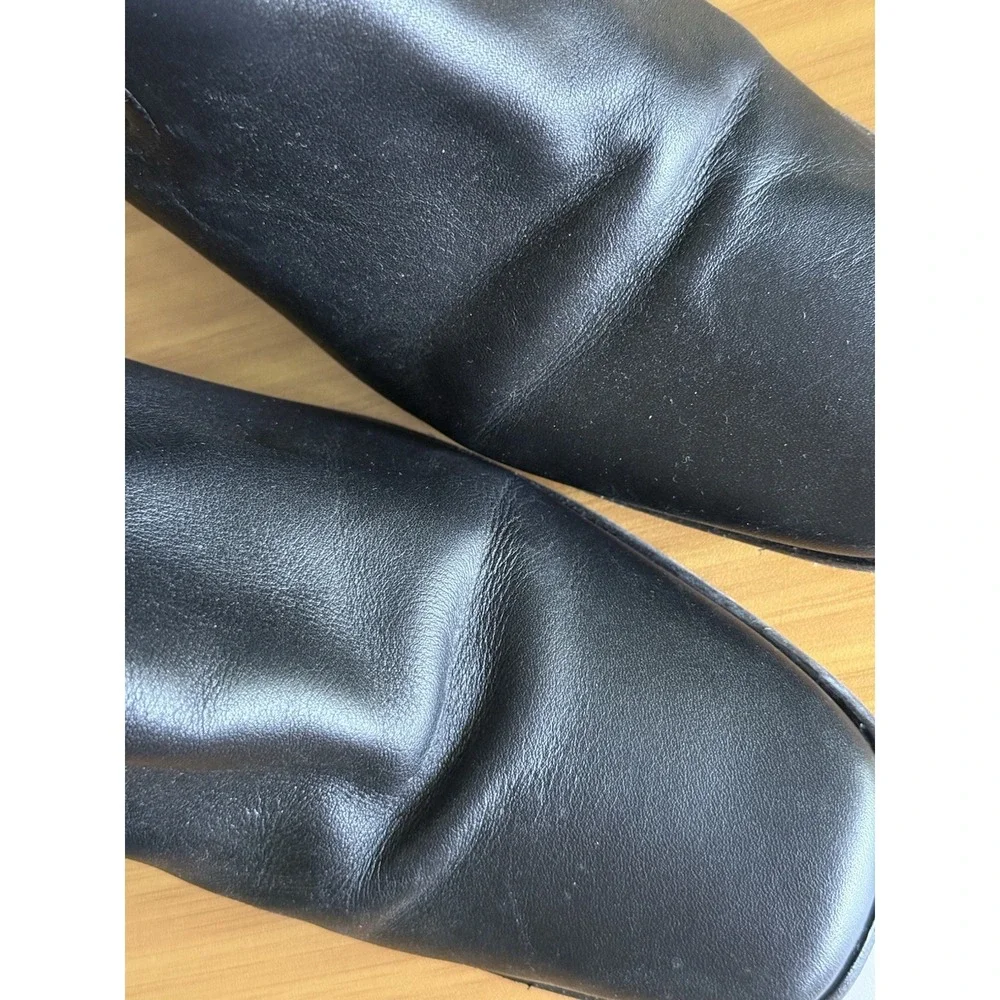 Portland Leather Goods Patina Boots Size 9 US‎ Black Leather Block Heel Chelsea